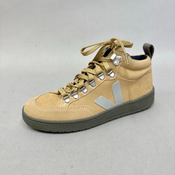VEJA Shoes - Veja Roraima Suede Desert Oxford Grey Kaki Mid Top Lace Up Sneaker Women's US 7
